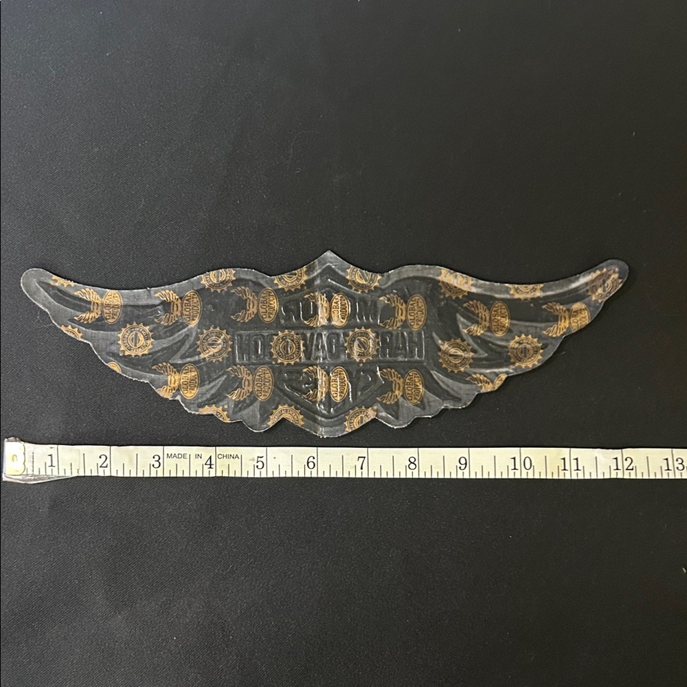 Harley-Davidson Orange and Black Winged Patch - Picture 3 of 4